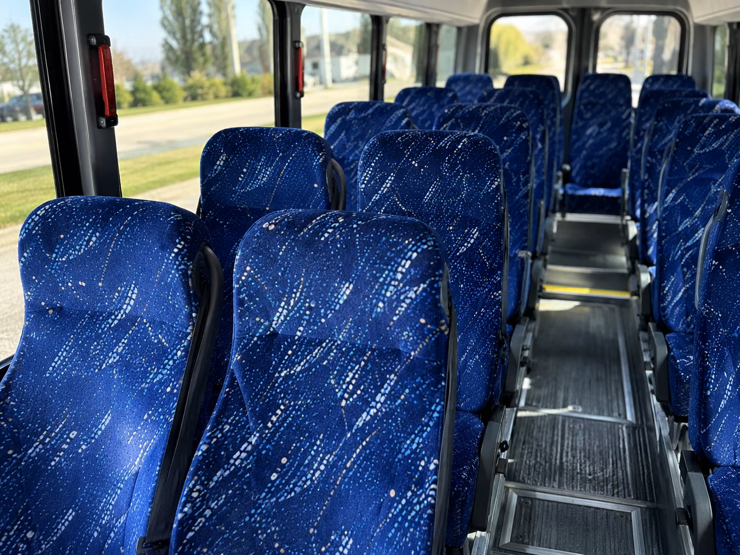 bloomington 15 passenger minibus interior