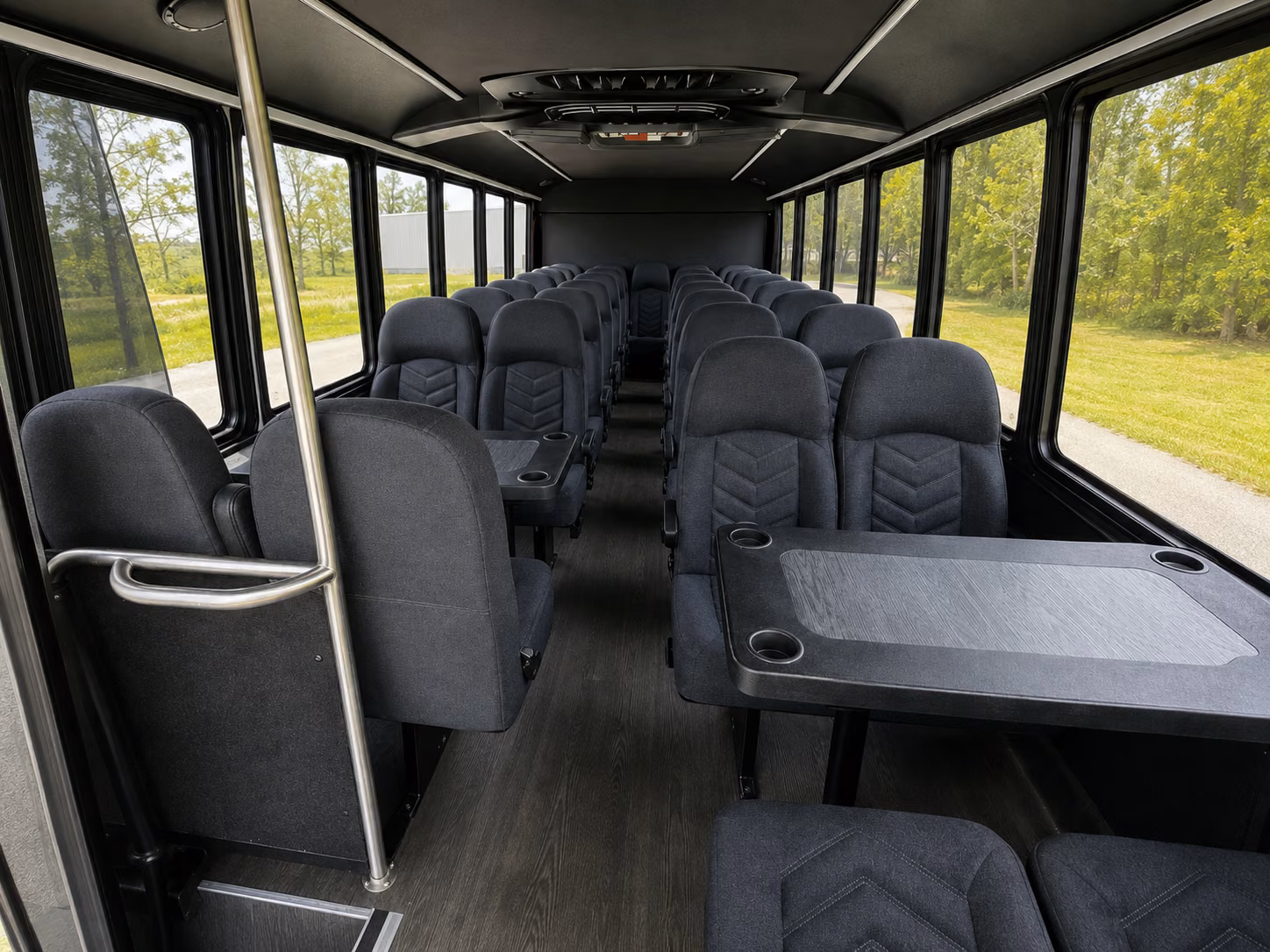 bloomington 20 passenger minibus interior