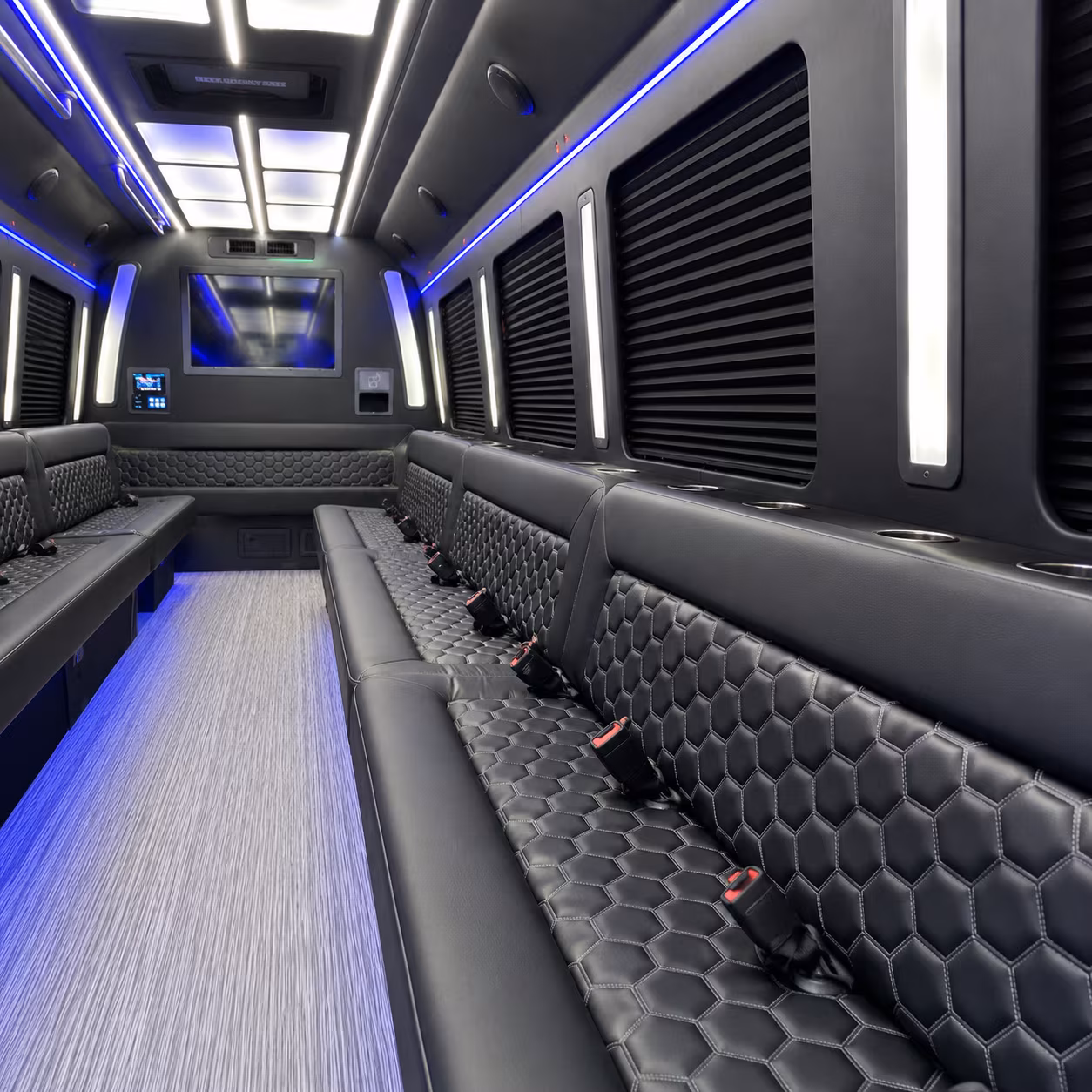 bloomington party bus inside