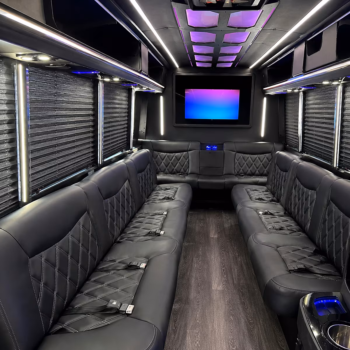 bloomington party bus interior