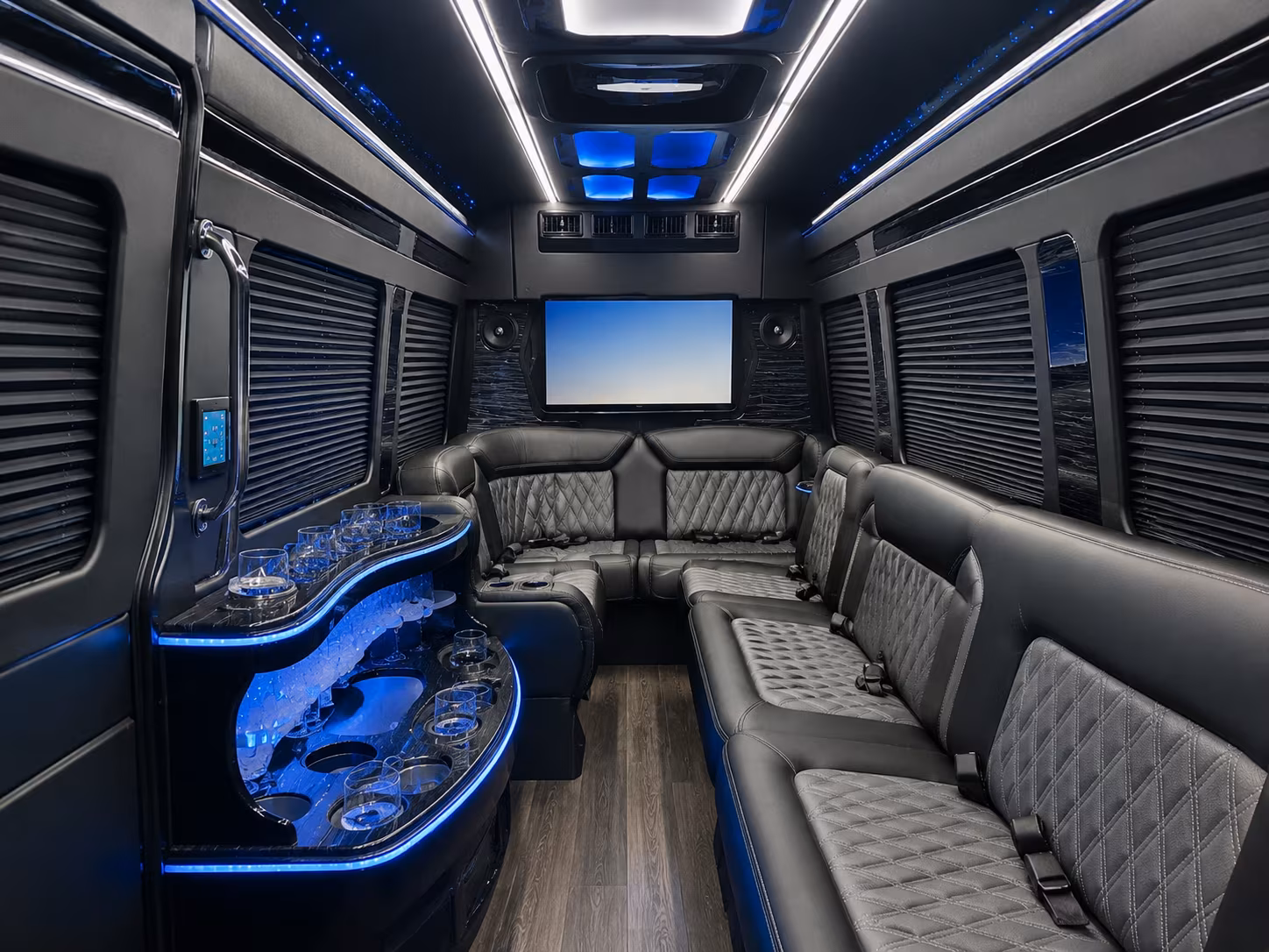 bloomington sprinter limousine inside