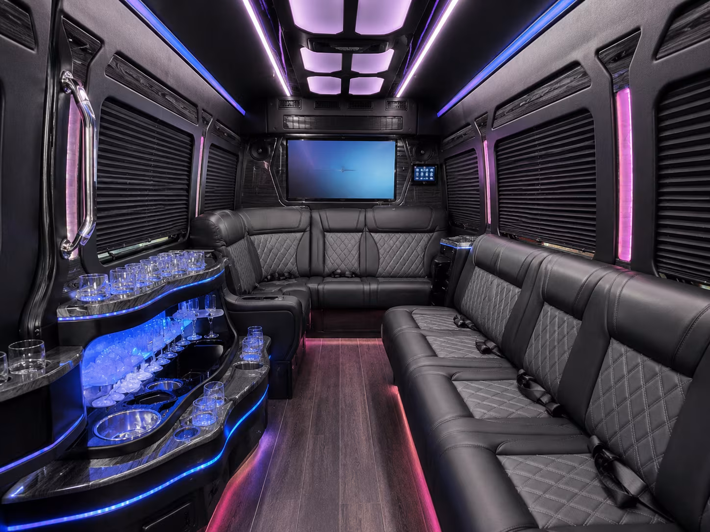 bloomington sprinter limousine interior