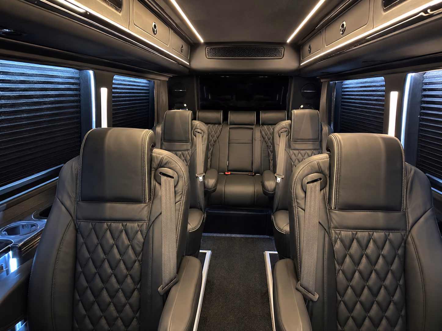 bloomington sprinter van with driver interior