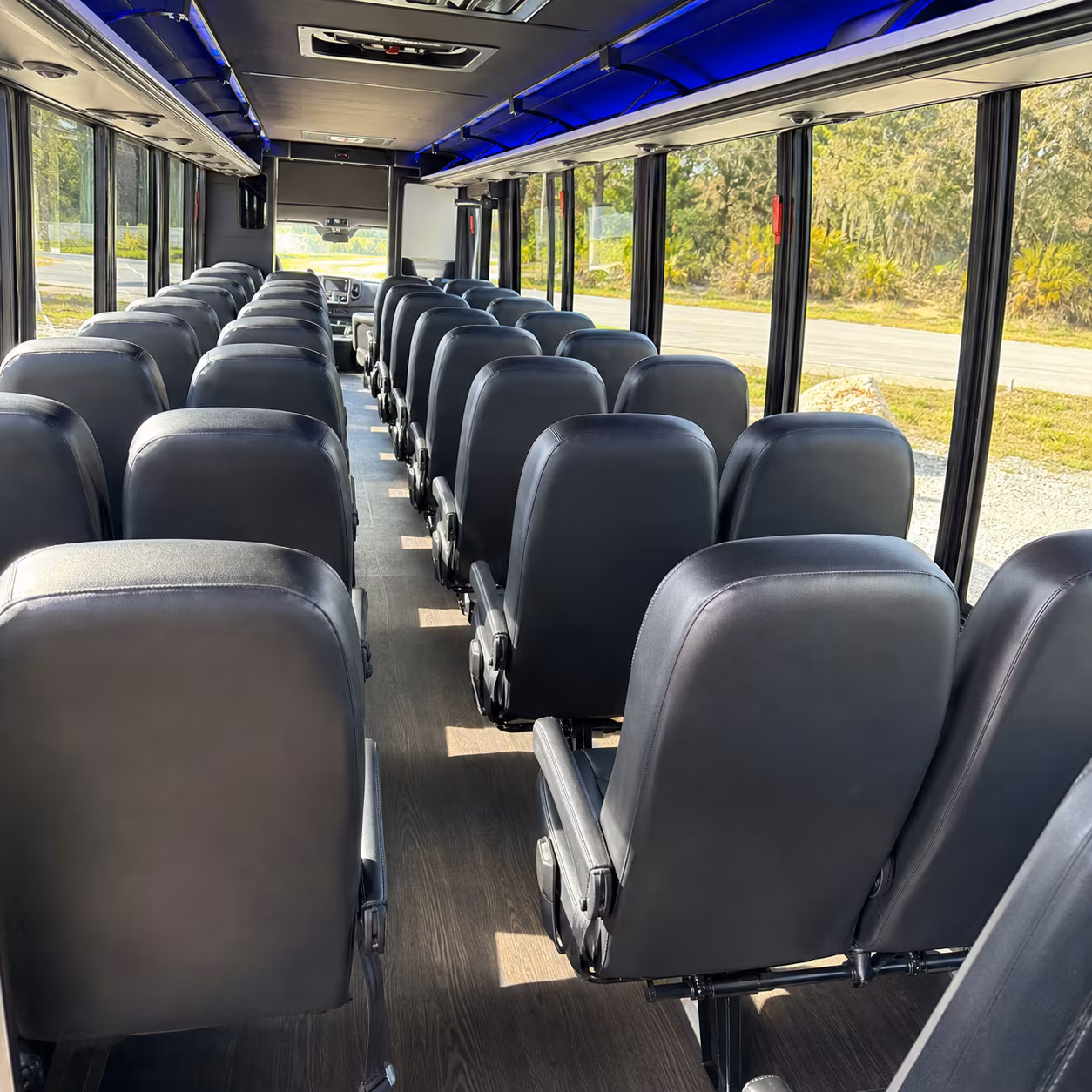 charter buses for bloomington wedding ceremonies at lakeside and garden venues